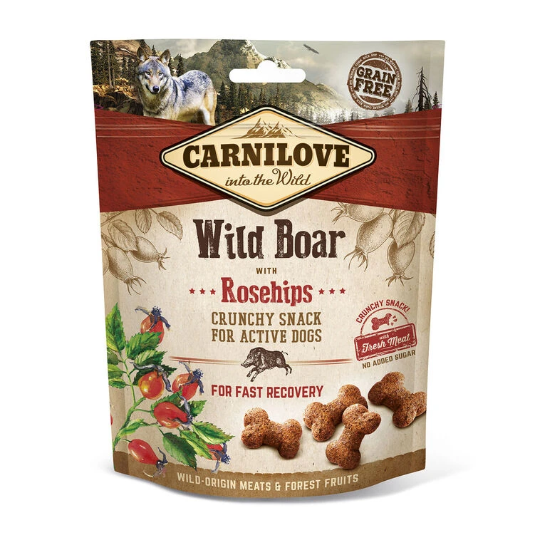 Carnilove Wild Boar With Rosehips Dog Treats 3 Carnilove Wild Boar With Rosehips Dog Treats