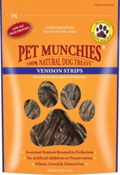 Pet Munchies Natural Dog Treat Venison Strips -Deals Dog Tug Toy Store 1231037017 image28429
