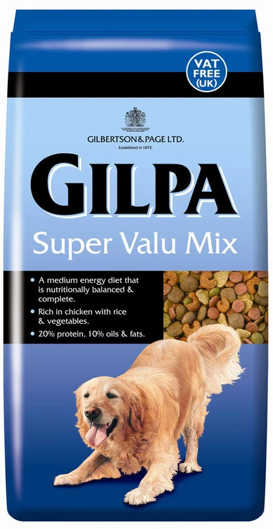 Gilpa Super Value Dog Mix Chicken, Rice & Veg Working Dog Food 3 Gilpa Super Value Dog Mix Chicken, Rice & Veg Working Dog Food