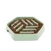 Great&Small Sage Green Slow Down Hexagon Bowl 2 Great&Small Sage Green Slow Down Hexagon Bowl -Deals Dog Tug Toy Store 212873web