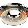 Classic Super Prem Stainless Steel Non Tip Slow Feeder Bowl 2600ml -Deals Dog Tug Toy Store 28031