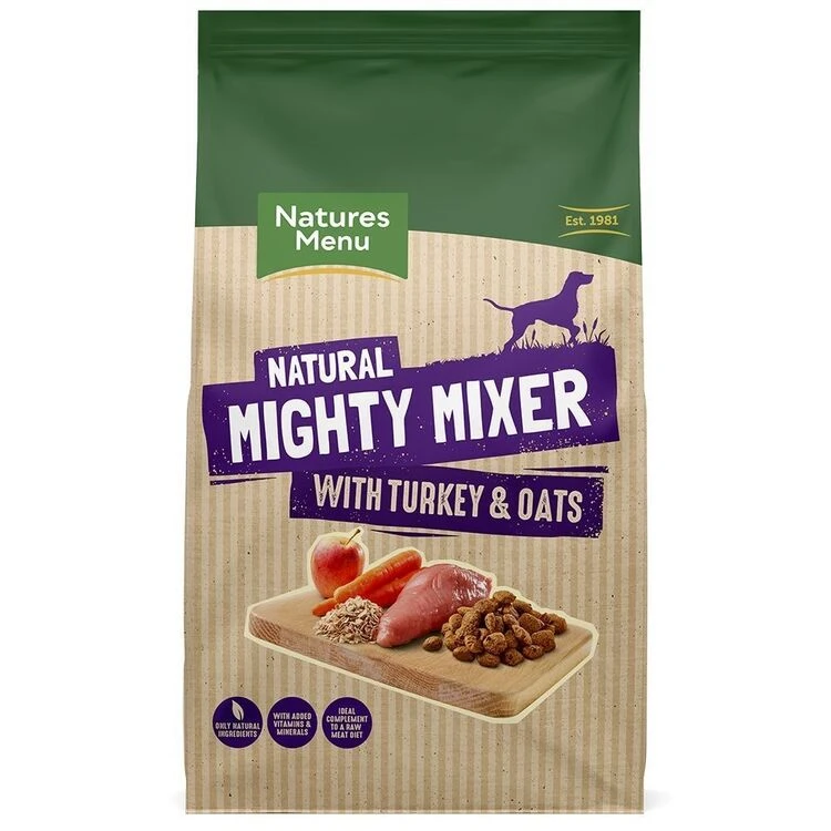 Natures Menu Turkey & Oats Mighty Mixer Biscuits For Dogs 3 Natures Menu Turkey & Oats Mighty Mixer Biscuits For Dogs