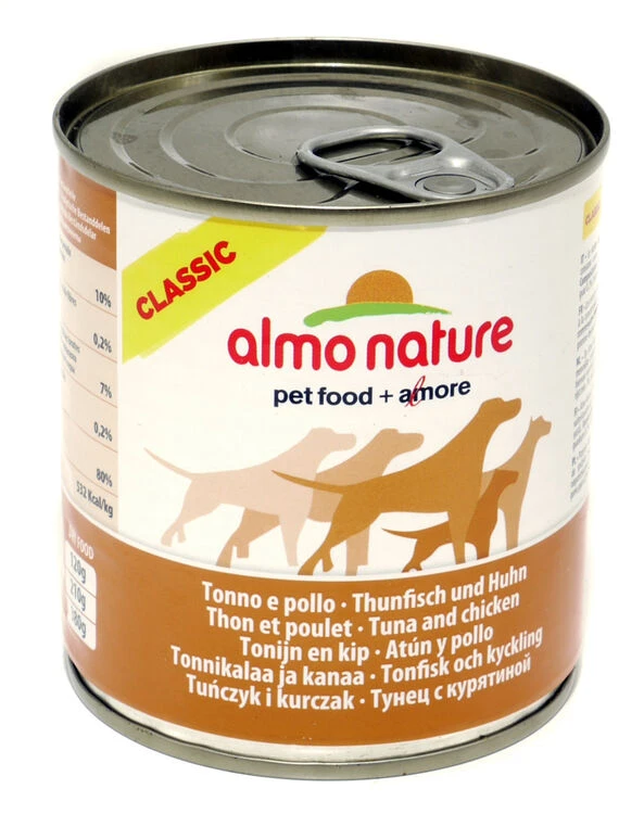 12 X Almo Nature Classic Dog Adult Tuna & Chicken 290g 3 12 X Almo Nature Classic Dog Adult Tuna & Chicken 290g