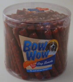 60 X Bow Wow Salami Beef Dog Snacks 20g