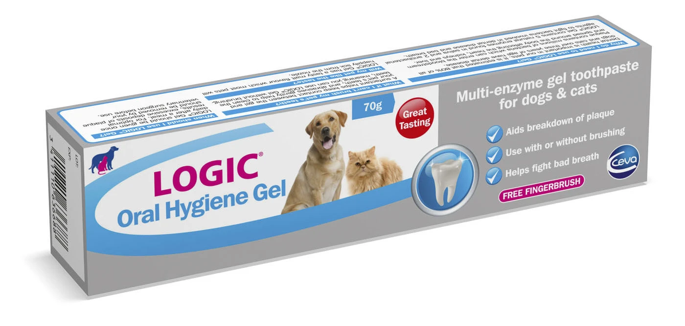 Logic Dog/Cat Oral Hygiene Toothpaste Gel 70g 3 Logic Dog/Cat Oral Hygiene Toothpaste Gel 70g