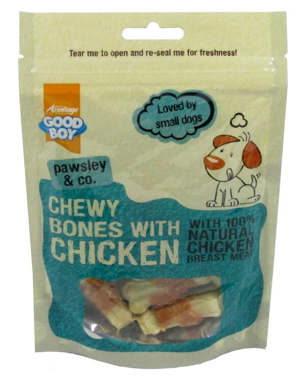 Good Boy Pawsley & Co Chewy Bones With Chicken 3 Good Boy Pawsley & Co Chewy Bones With Chicken