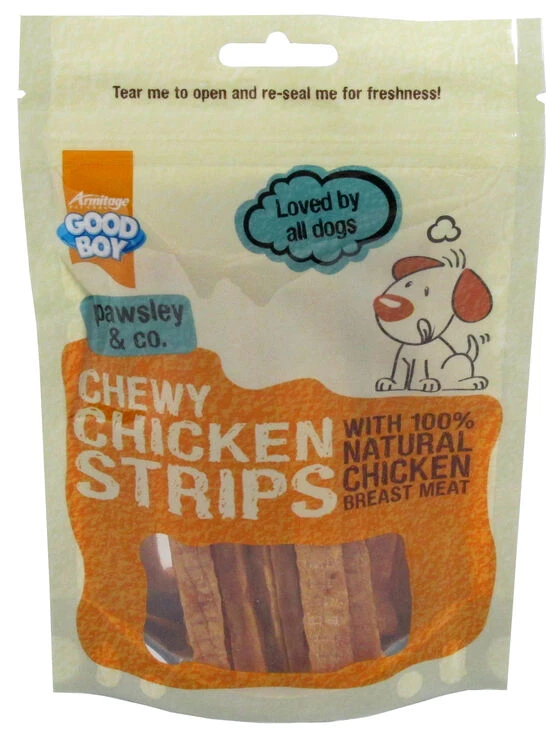 Good Boy Pawsley & Co Chewy Chicken Strips 3 Good Boy Pawsley & Co Chewy Chicken Strips