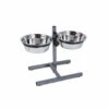 Petface Stainless Steel Adjustable Double Diner 1 Petface Stainless Steel Adjustable Double Diner -Deals Dog Tug Toy Store 62ab4fcf5989e9.81343305