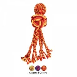 KONG Wubba Weaves With Rope Assorted 7 KONG Wubba Weaves With Rope Assorted -Deals Dog Tug Toy Store 636358