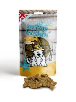 6 X Dog Gone Fishin' Red Fish With Glucosamine Crunchies Plus Dog Treats - 75g