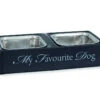 Designed By Lotte Melamine Double Diner My Favourite Dog Bowl Grey 1 Designed By Lotte Melamine Double Diner My Favourite Dog Bowl Grey -Deals Dog Tug Toy Store 64889 28129