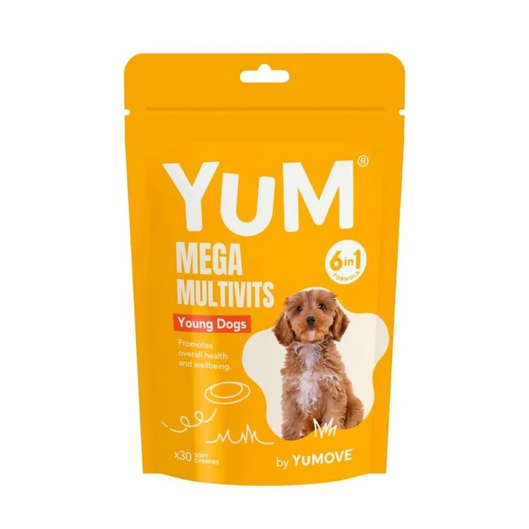 Yum Mega Multivits 6in1 Young Dog Pack Of 30 3 Yum Mega Multivits 6in1 Young Dog Pack Of 30