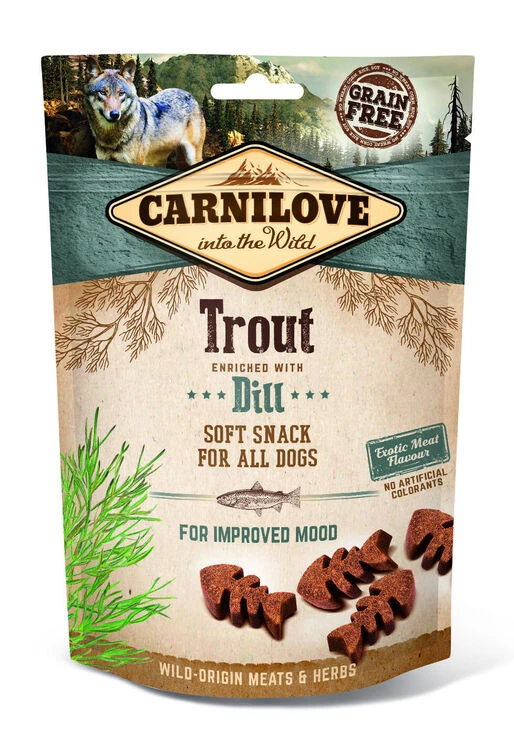 Carnilove Trout With Dill Dog Treats 200g 3 Carnilove Trout With Dill Dog Treats 200g
