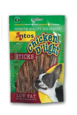 10 X Antos Chicken D'light Sticks 100g