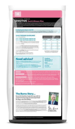 Burns Sensitive Duck And Brown Rice -Deals Dog Tug Toy Store Sensitive Duck 12kg reverse