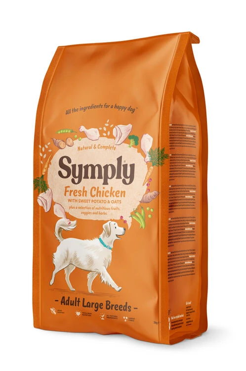 Symply Adult Large Breed Fresh Chicken Dry Dog Food 3 Symply Adult Large Breed Fresh Chicken Dry Dog Food