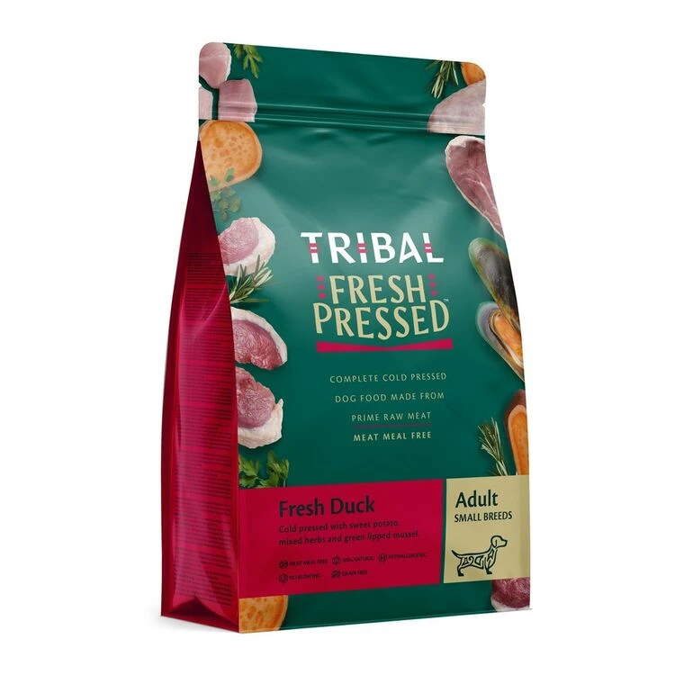 Tribal Fresh Pressed Small Breed Duck Dry Dog Food 3 Tribal Fresh Pressed Small Breed Duck Dry Dog Food