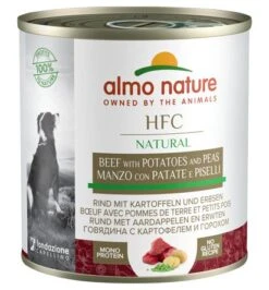 12 X Almo Nature HFC Natural Beef With Potatoes And Peas Dog Food 290g