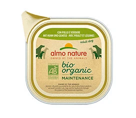 9 X Almo Nature Bio Organic Maintenance With Chicken And Vegetables 300g 3 9 X Almo Nature Bio Organic Maintenance With Chicken And Vegetables 300g
