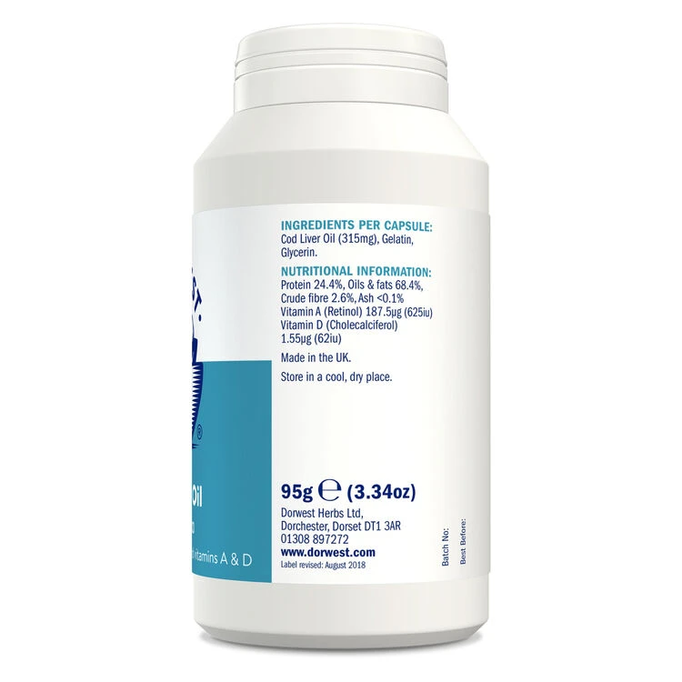 Dorwest Cod Liver Oil Capsules 9 Dorwest Cod Liver Oil Capsules - Image 7