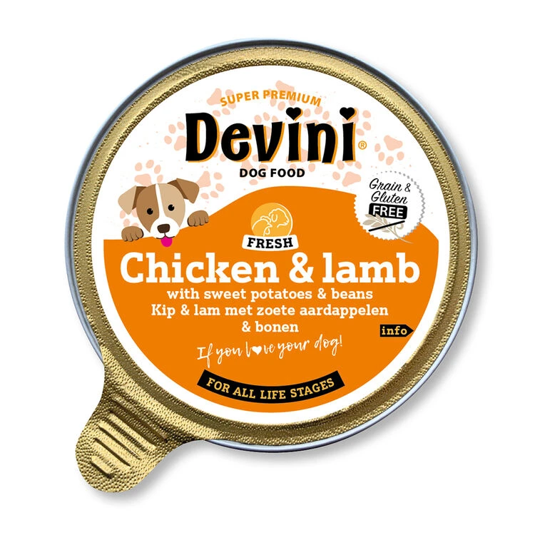 Devini Chicken & Lamb With Sweet Potato Wet Dog Food 3 Devini Chicken & Lamb With Sweet Potato Wet Dog Food