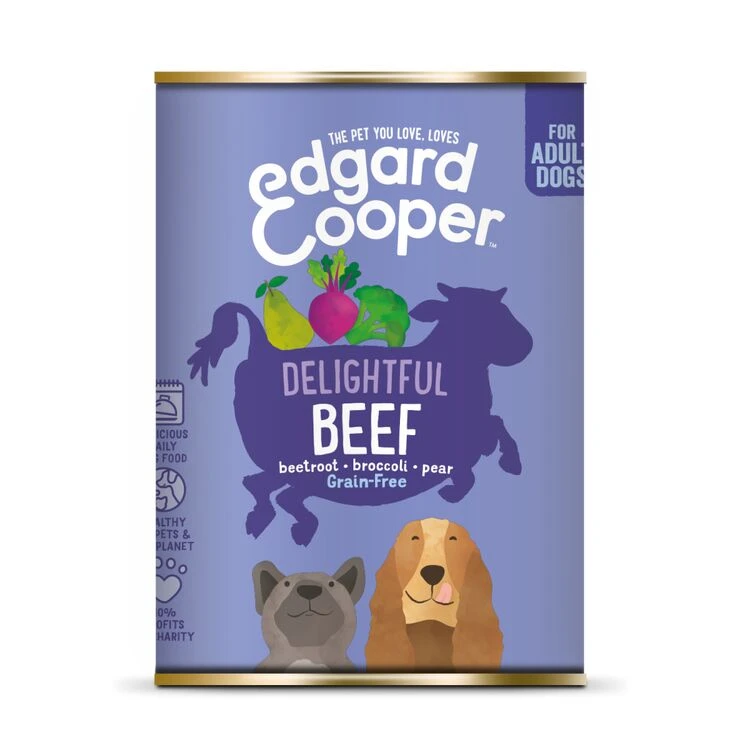 6 X Edgard & Cooper Dog Wet Tin Beef 400g 3 6 X Edgard & Cooper Dog Wet Tin Beef 400g