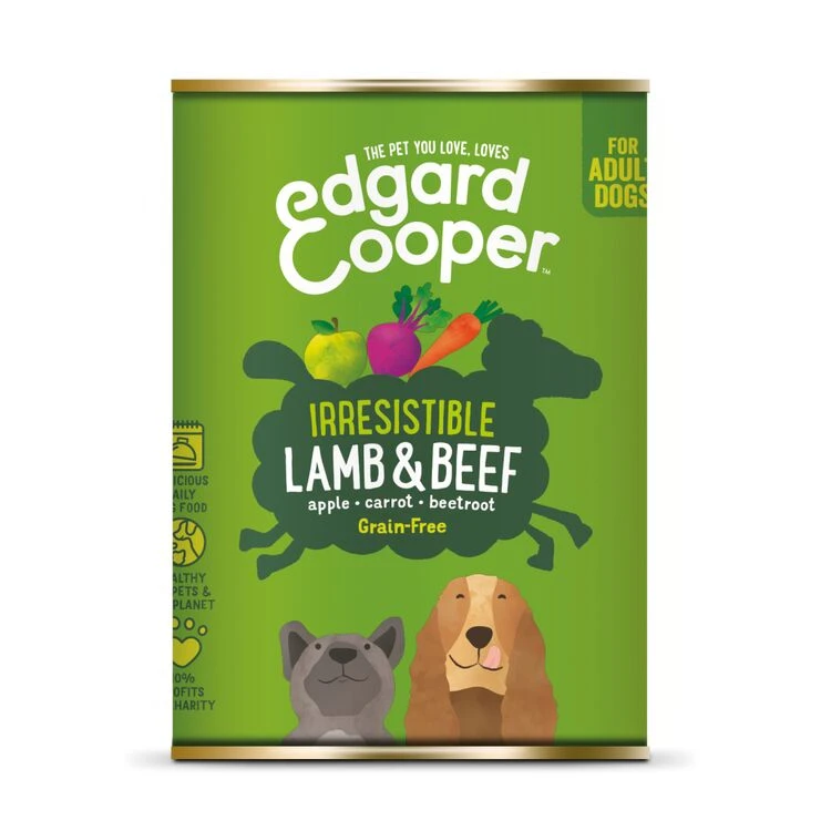 6 X Edgard & Cooper Dog Wet Tin Lamb & Beef 400g 3 6 X Edgard & Cooper Dog Wet Tin Lamb & Beef 400g