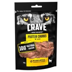 6 X 55g Crave Protein Chunks With Chicken