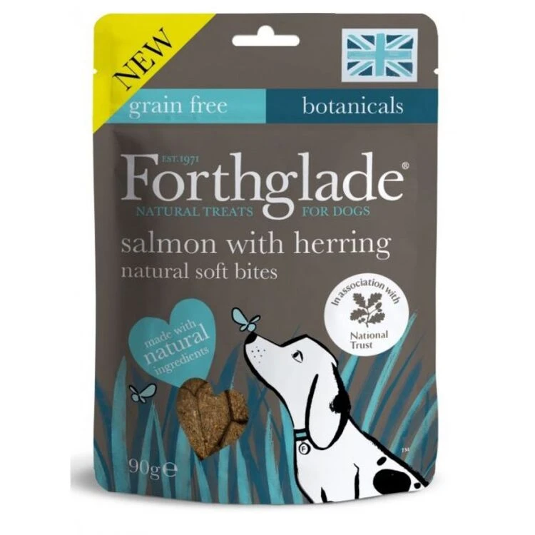 8 X 90g Forthglade National Trust Hand Baked Soft Bite Mini Treats Salmon With Herring 3 8 X 90g Forthglade National Trust Hand Baked Soft Bite Mini Treats Salmon With Herring