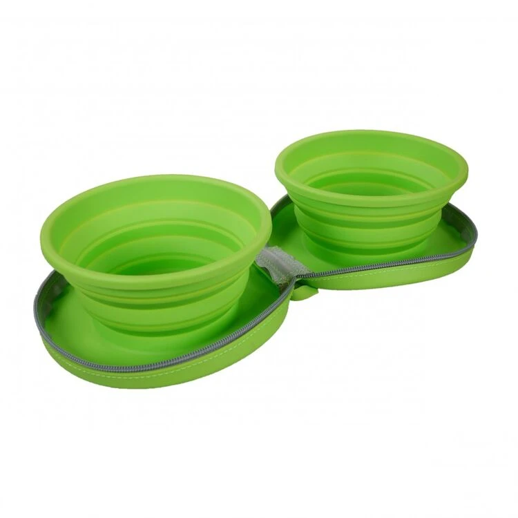 Rosewood Foldable Zip Up Dual Bowls 3 Rosewood Foldable Zip Up Dual Bowls