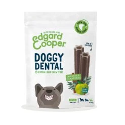 8 X Edgard & Cooper Doggy Dental Chews Apple & Eucalyptus Large Dog 7 Pack