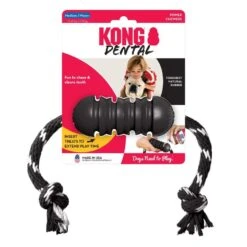 KONG Extreme Dental Dog Toy With Rope Medium