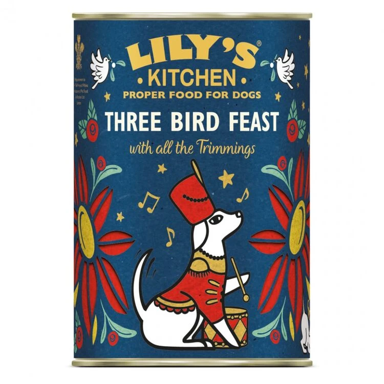 6 X Lily's Kitchen Dog Christmas 2021 Three Bird Feast 400g 3 6 X Lily's Kitchen Dog Christmas 2021 Three Bird Feast 400g