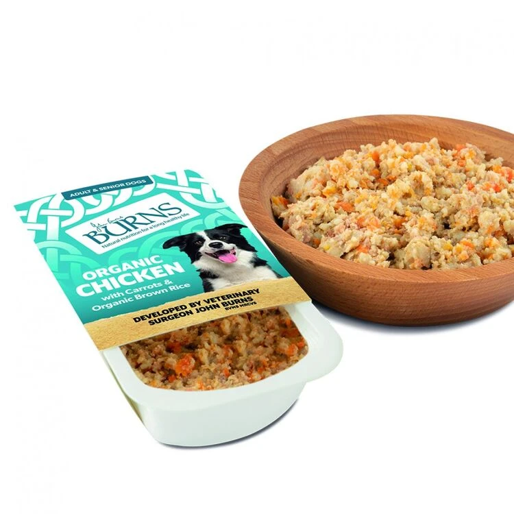 Burns Penlan Farm Tray Complete Organic Chicken Veg & Brown Rice Dog Food 12 Pack 150g 3 Burns Penlan Farm Tray Complete Organic Chicken Veg & Brown Rice Dog Food 12 Pack 150g