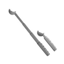 Kompact 9 Retractable Dog Ball Launcher -Deals Dog Tug Toy Store grey extended retracted