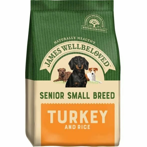 James Wellbeloved Small Breed Turkey & Rice Senior Dog Food 3 James Wellbeloved Small Breed Turkey & Rice Senior Dog Food