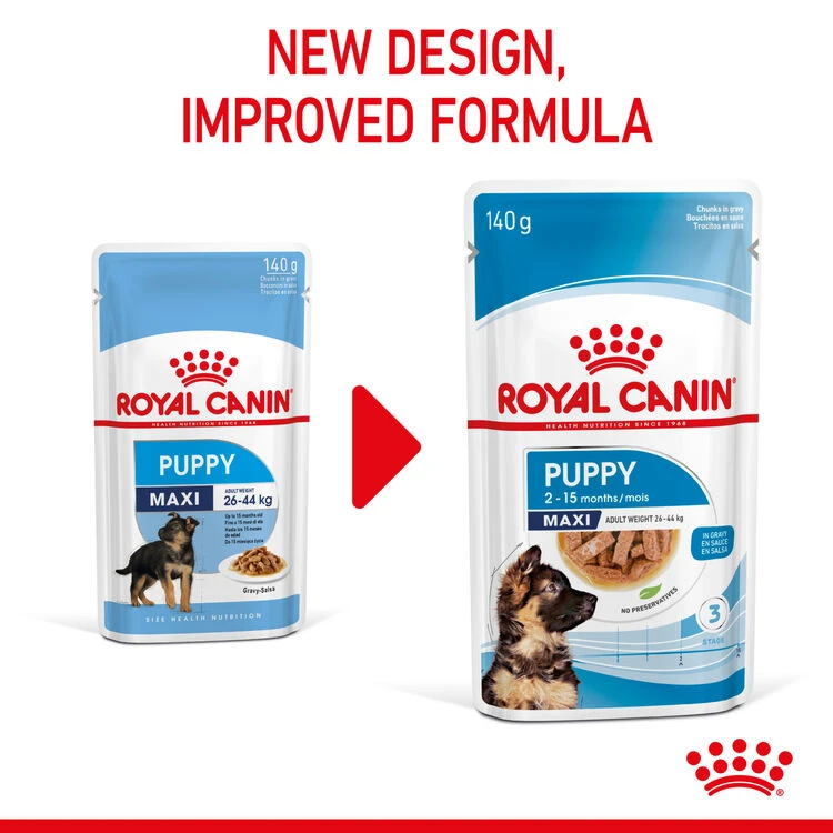 ROYAL CANIN® Maxi Large Breed Puppy In Gravy Wet Food 7 ROYAL CANIN® Maxi Large Breed Puppy In Gravy Wet Food - Image 5