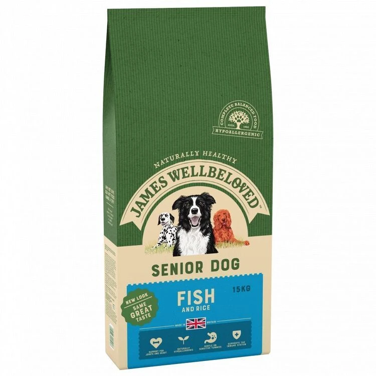 James Wellbeloved Ocean White Fish & Rice Senior Dog Food 3 James Wellbeloved Ocean White Fish & Rice Senior Dog Food