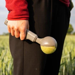 Kompact 9 Retractable Dog Ball Launcher -Deals Dog Tug Toy Store product image in situ hold