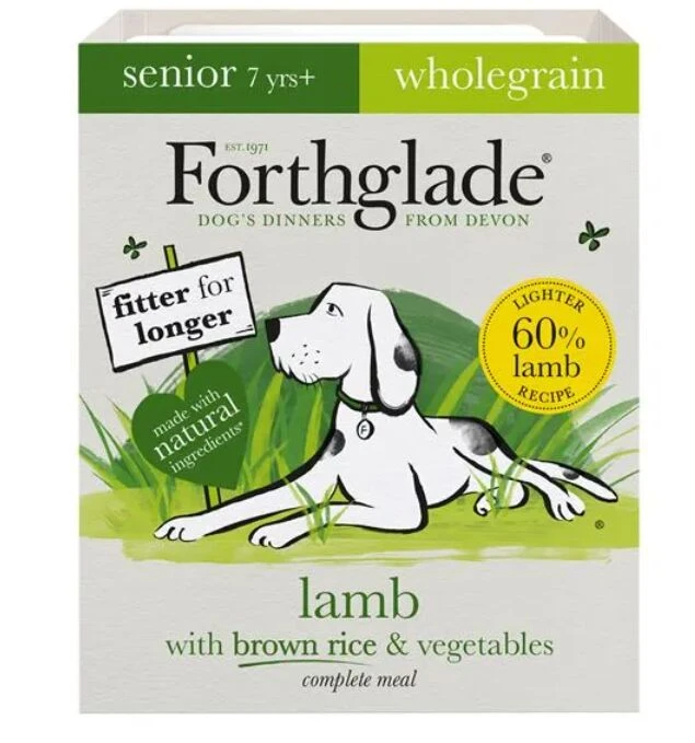 18 X Forthglade Wholegrain Lamb With Brown Rice & Vegetables Complete Senior Wet Dog Food 395g 3 18 X Forthglade Wholegrain Lamb With Brown Rice & Vegetables Complete Senior Wet Dog Food 395g