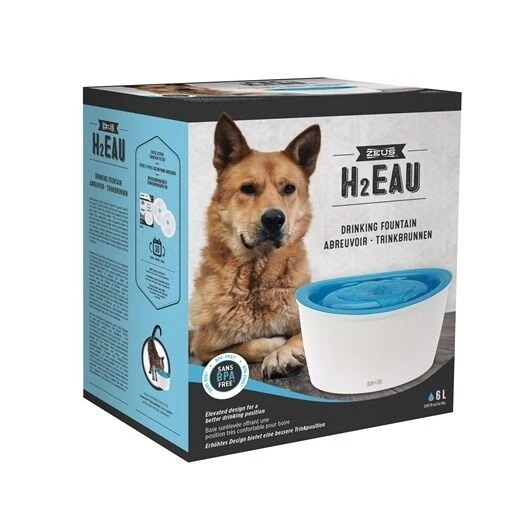 ZEUS Fresh & Clear Blue Dog Water Fountain 6 Litre 3 ZEUS Fresh & Clear Blue Dog Water Fountain 6 Litre